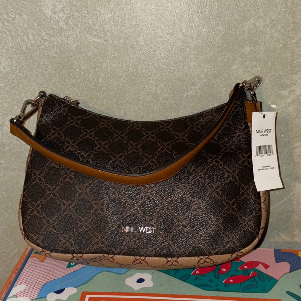 Nine West Tan and Brown Shoulder Bag NWT